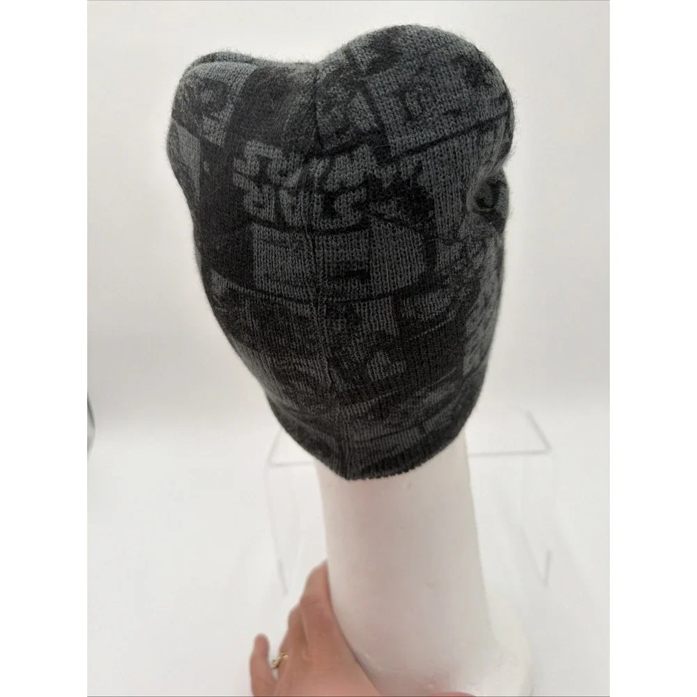 Star Wars Graphic Black Grey Beanie Hat Skull Cap Logo Patch Embroidered‎